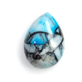Blue Spider-Web cabochon