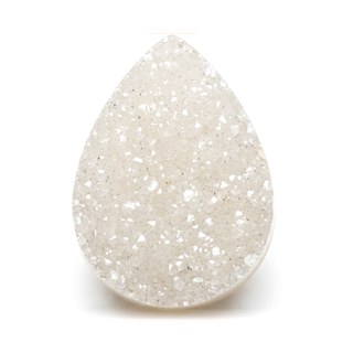 Natural White Druzy cabochon