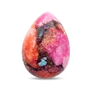 Pink Dahlia Copper cabochon