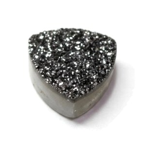 Platinum Titanium Druzy cabochon